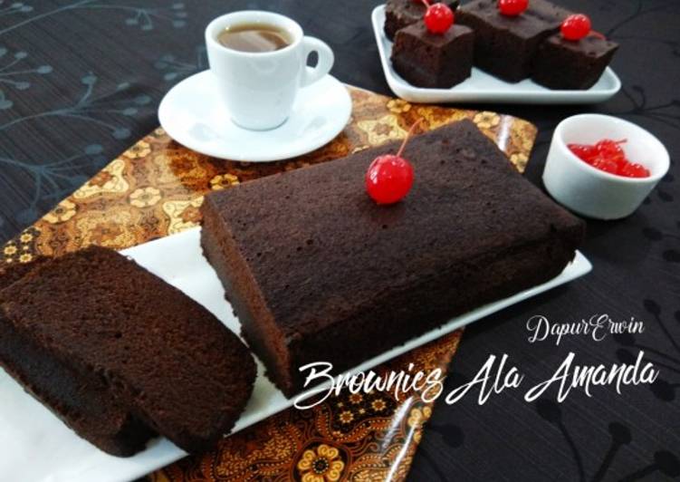 Resep Brownies Kukus Ala Amanda Jadi, Lezat