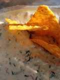 Spicy sausage queso dip