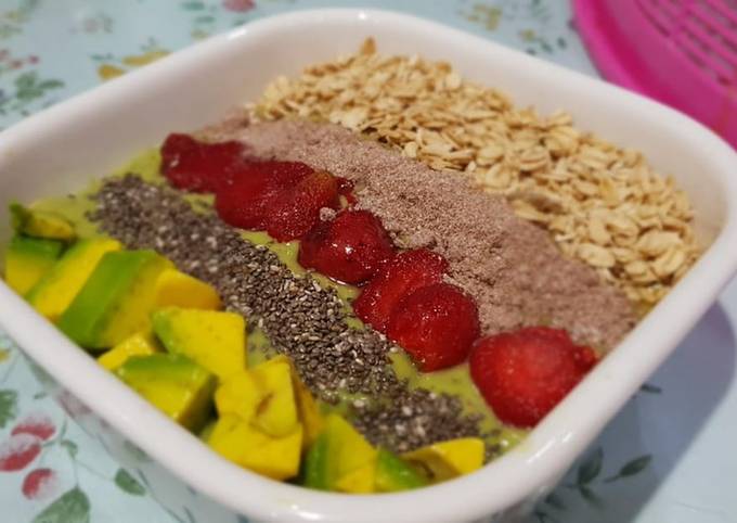 Cara Gampang Membuat Green smoothie bowl, Menggugah Selera