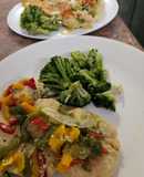 Pechuga de pollo con brócoli