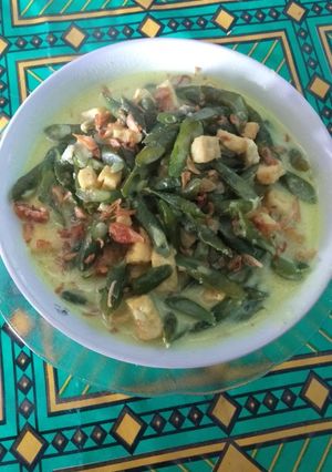 Foto resep Santan kacang panjang tahu