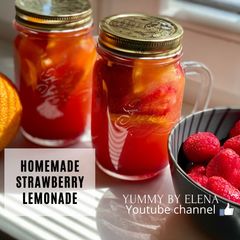 A picture of How To Make YUMMY Homemade Strawberry Lemonade.