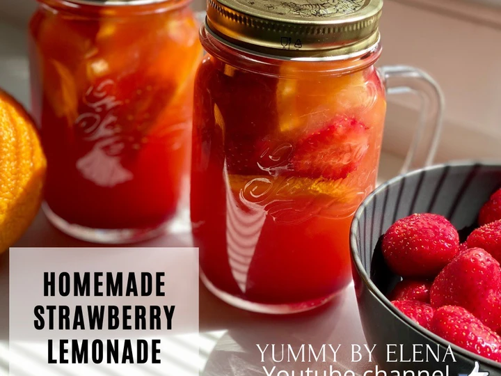 Easy Steps to Prepare How To Make YUMMY Homemade Strawberry Lemonade the So Delicious Appealing