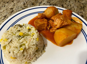 Una foto de Pollo con Salsa de Barbacoa