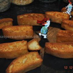 A picture of Rusk Cake  نان سوخاری.