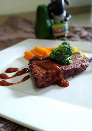 Foto resep Steak sapi saus BBQ