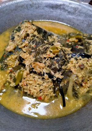 Foto resep Buntil Daun Talas (lumbu)
