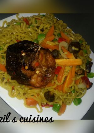 A picture of Noodles contest.. Fried indomie.