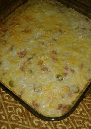 صورة لوصفة غراتان الأرز بالبيض