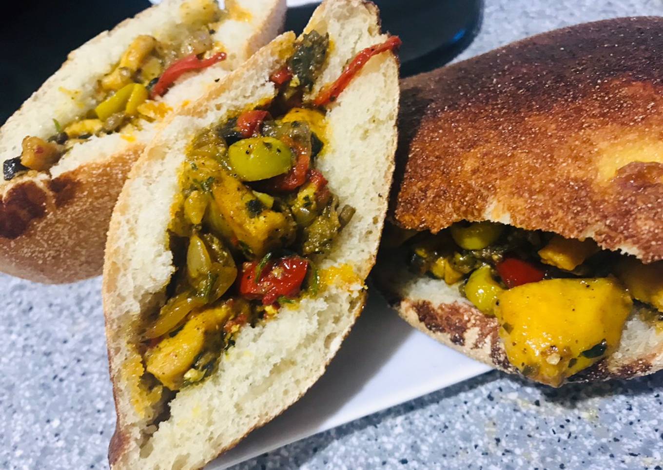 Relleno para mis pancitos caseros 🥰 (sándwich)