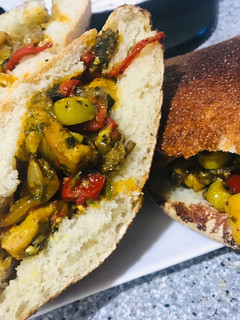 Una foto de Relleno para mis pancitos caseros 🥰 (sándwich)