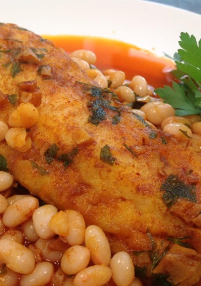 Una foto de Bacalao a la llauna