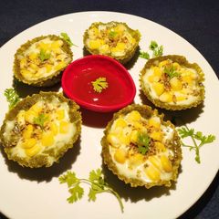 A picture of Hara bhara kabab muffins.