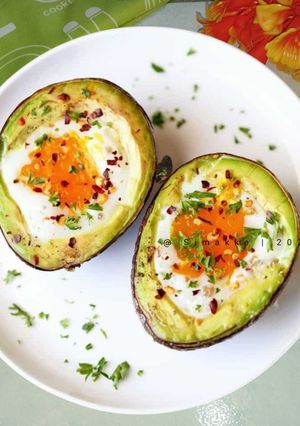 Foto resep Avocado Egg Bake
