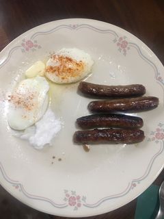 A picture of Poached eggs.