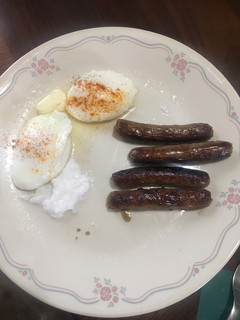 A picture of Poached eggs.