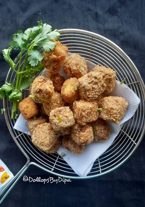 A picture of Paneer popcorns.