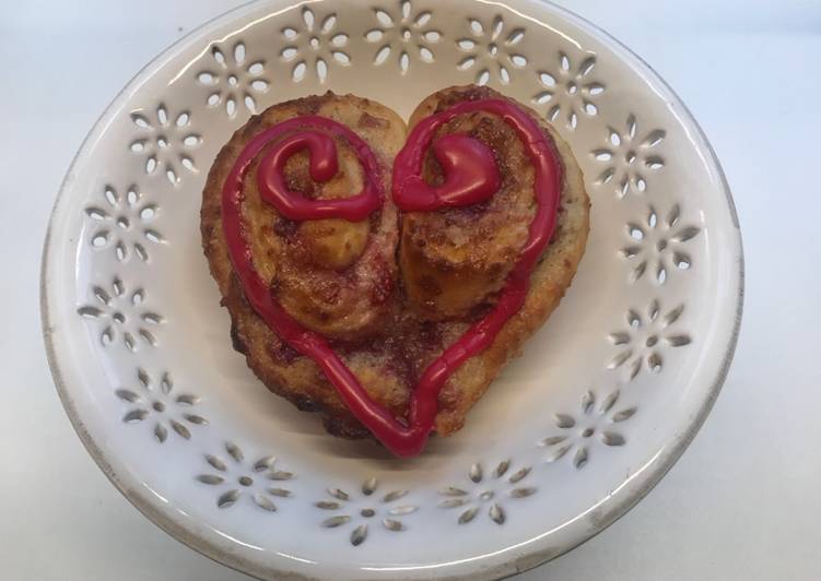 Hjerte 'snegle' til Valentines Day (vegansk) - Rimmers Køkken