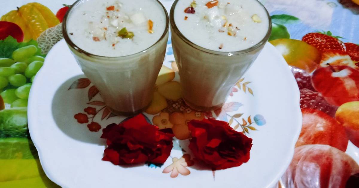 Healthy and tasty Babugosha(Indian pear) lassi Recipe by Ramaben Joshi ...