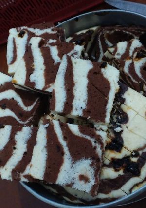 Foto resep Brownis zebra putel kukus