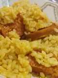 Chorizos veganos con arroz
