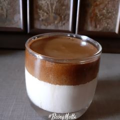 A picture of A cuppaa of dalgona coffee.