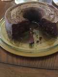 Pastel de manzana con chocolate