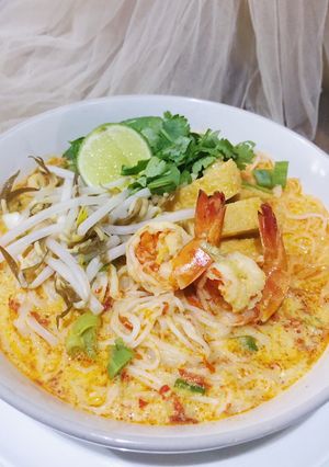 Foto resep Laksa Singapore (Laksa Udang)