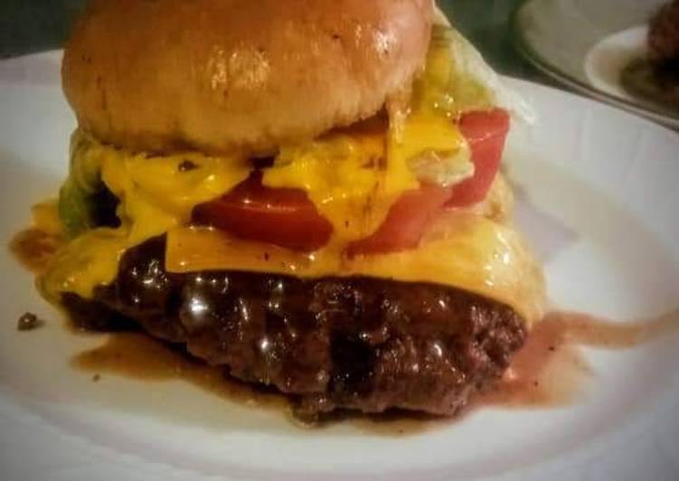 Recipe of Homemade The words best burger. 🙂