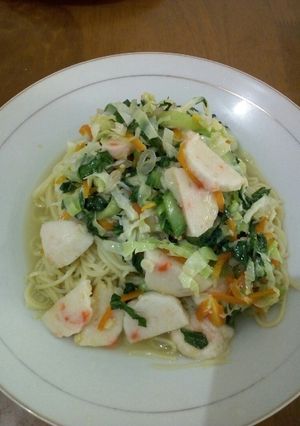 Foto resep Mie kuah kepiting