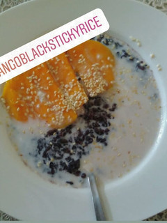 Foto resep Mango black sticky rice