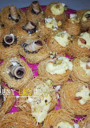A picture of Kunafa (Bird’s Nest Kunafa) 😋😋.