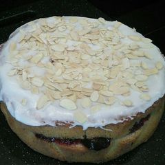 Cherry Bakewell Cake A picture of Cherry Bakewell Cake.