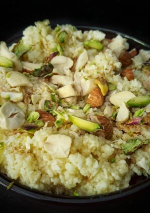 A picture of Doodh Halwa.