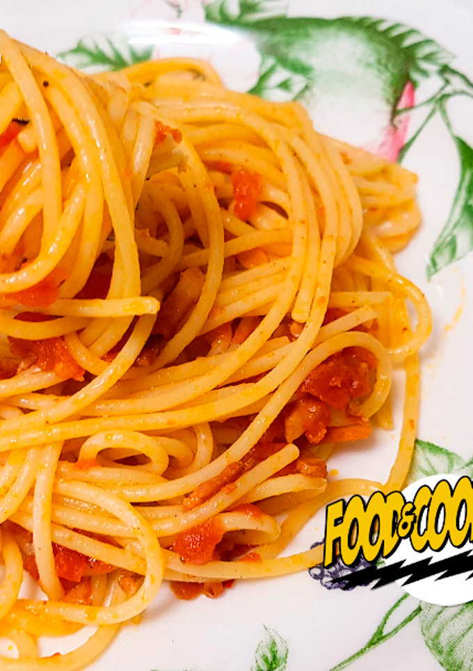 Una foto de Spaghetti all’Amatriciana