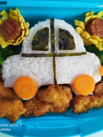 Langkah Gampang Membikin Resep Mini bento ikan crispy ceria yang Lezat Sekali Anti Ribet, Mantap Sekali