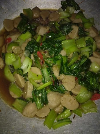 Cara Mudah Membuat Resep Tumis baby pakcoy &amp; baso simple yang Enak