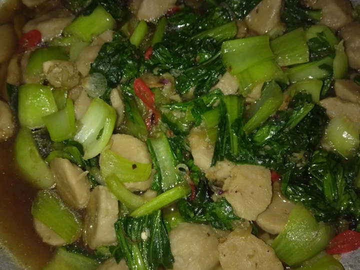 Cara Mudah Membuat Resep Tumis baby pakcoy &amp;amp; baso simple yang Enak
