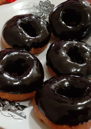 Foto resep Donat empuk topping coklat
