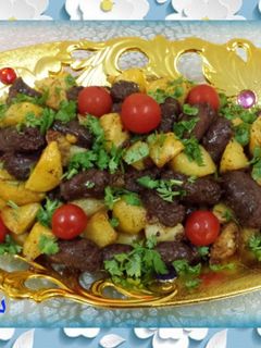 صورة لوصفة سجق بالبطاطس