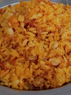 عکسی از دستور هویج پلو با مرغ چرخ شده