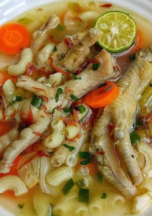Foto resep Sop ceker makaroni