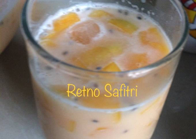 Standar Bagaimana cara memasak Es mangga susu yang enak