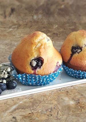 Una foto de Muffins de arándanos