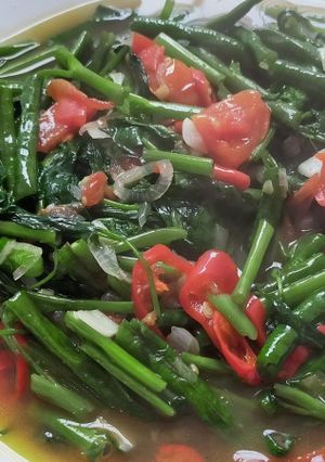 Foto resep Kangkung Tumis Terasi Kacang Panjang