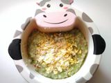MPASI 9-10 Bulan : Bubur Kacang Merah, Oyong, Brokoli, Telur