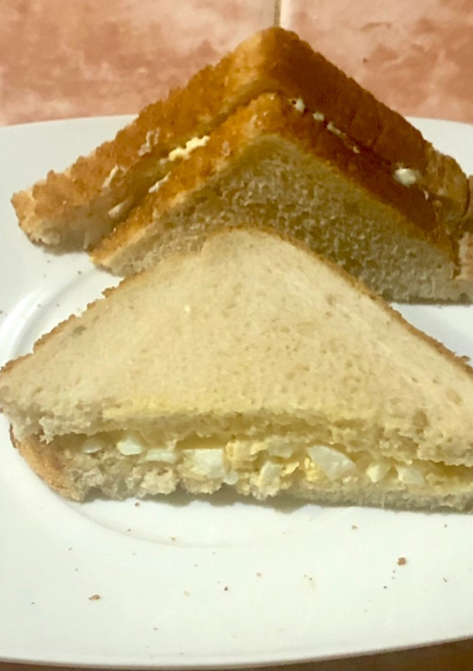 Una foto de Sándwich de ensalada de huevo