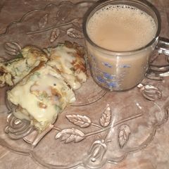 A picture of Cheese Kabab Omelette.