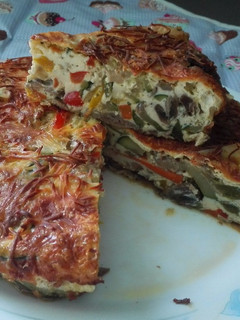 Una foto de Fusión cocina francesa y china (quiche)