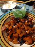 Manzanas acaramelizadas con yogurt